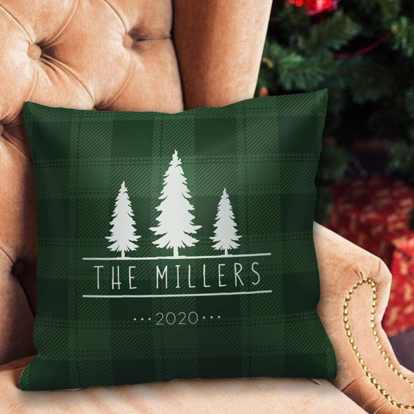 Personalized Pillow with Text Home Decor Custom Christmas Tree Picture Pillow Christmas Gifts