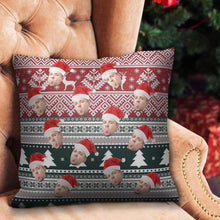 Christmas Gifts Custom Face Photo Pillow with Christmas Hat