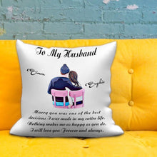 Custom Couple Photo Pillow Cartoon Character Pillow