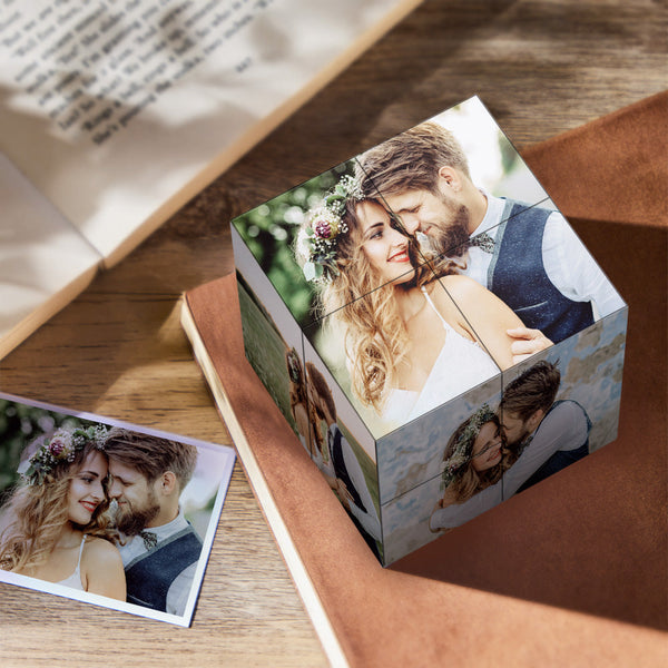 Custom Rubic's Cube Infinity Photo Cube Home Decoration Propose Marriage Gifts