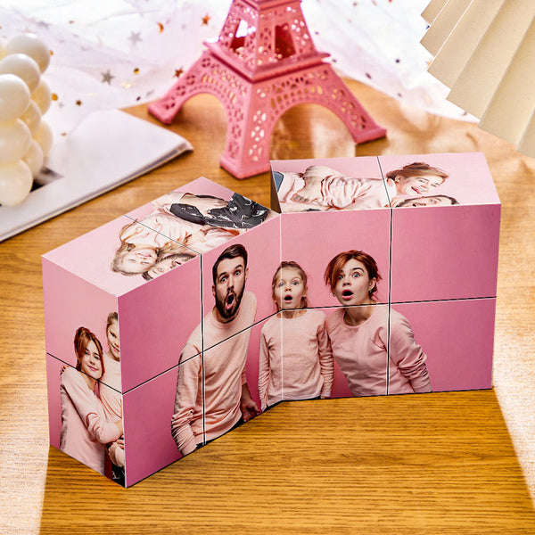 Custom Photo Rubic's Cube Multiphoto Colorful Rubic's Cube Happy Christmas Gifts