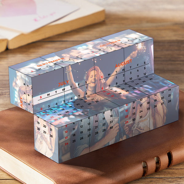 Custom Calendar Photo Rubic's Cube Personalized Infinity Photo Folding Cube Anniversary Gifts