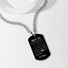 Custom Photo Necklace With Words Photo And Date Perfect Gift For Couple
