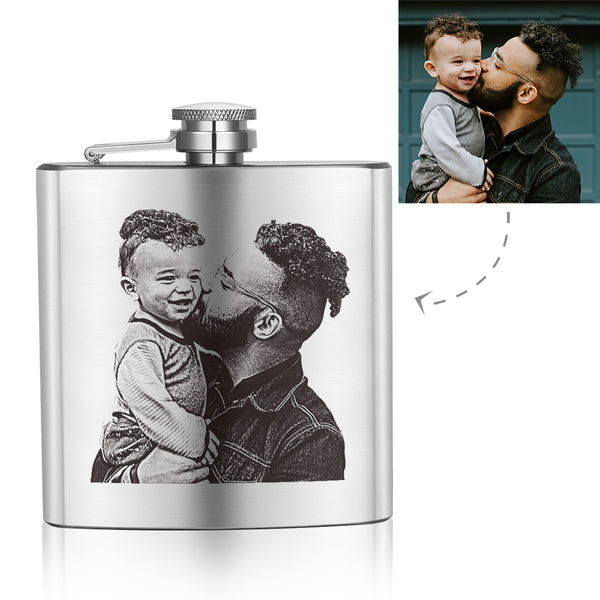 Father's Day Gifts - Custom Square Flagon Sketch