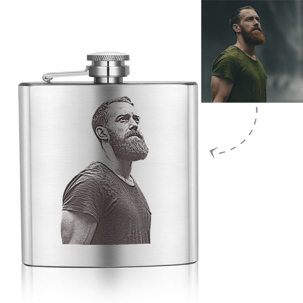 Father's Day Gifts - Custom PhotoCopying Square Flagon