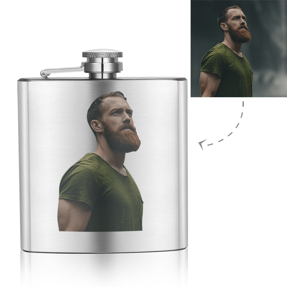 Father's Day Gifts - Custom Photo Square Flagon