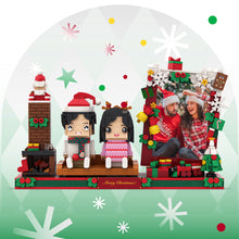Fully Body Customizable 2 People Custom Brick Figures Merry Christmas Gift Brick Me Figures for Lover