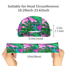 Sports Sweatband Unisex Design Sweat Wicking Fabric Fits All Head Sizes Workout Sweatbands for Running, Cross Training, Yoga and Bike Helmet - Forest