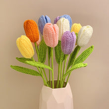 Tulip Crochet Flower Handmade Knitted Flower Gift for Lover Graduation Gift