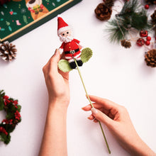 Christmas Crochet Dolls Santa Claus Handmade Knitted Flower Christmas Day Gift