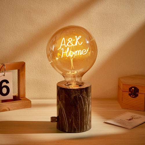 Custom Led Vintage Edison Filament Modeling Lamp Soft Light Bulbs Adjustable Brightness Wireless Base Multi-colored lights