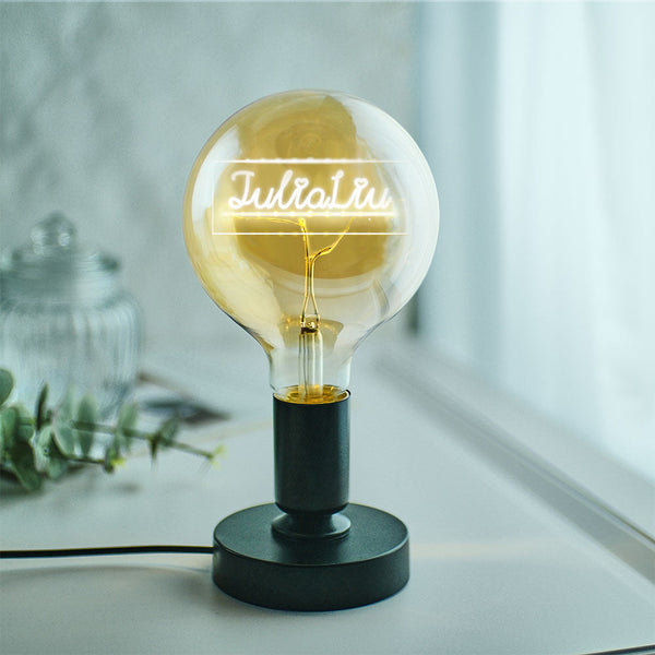 Custom Led Vintage Edison Personalized Acrylic Name Lamp Soft Light Bulbs