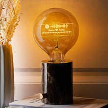 Custom Spotify Music Code Led Vintage Edison Personalized Acrylic Name Lamp Soft Light Bulbs