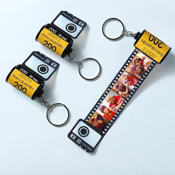 Your Photo Camera Roll Personalized Picture Film Roll Keychain Gift