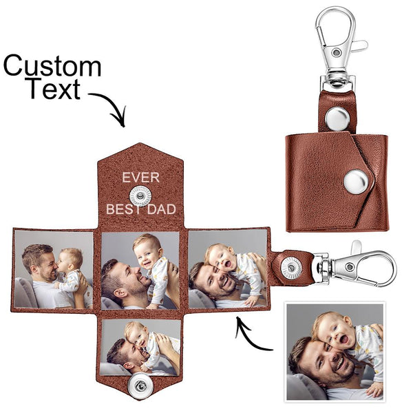 Custom Photo Engraved Keychain Creative Envelope Gifts