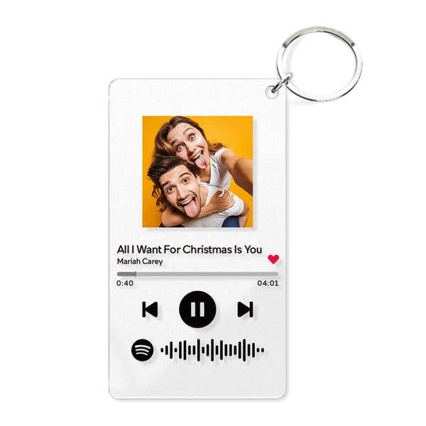 Spotify Glass Custom Photo Scannable Music Plaque Best Gift for Yourself for Mom