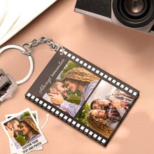 Custom Filmstrip Keychain with Photo and Message for Couples - SantaSocks