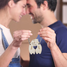 Personalized Couple Matching Keychain Custom Matching Hug Bears Keychain Valentine's Day Gifts for Lover - SantaSocks