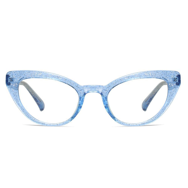 Kitten - Fashion Blue Light Blocking Computer Reading Gaming Glasses - Transparent Silver Blue