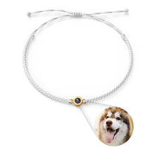 Custom Projection Photo Circle Bracelet, Personalized Picture Inside Jewelry, Pet Memorial Gifts - SantaSocks