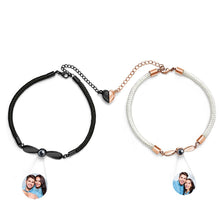 Personalized Matching Bracelets for Couples Photo Projection Bracelets Valentine's Gifts - SantaSocks