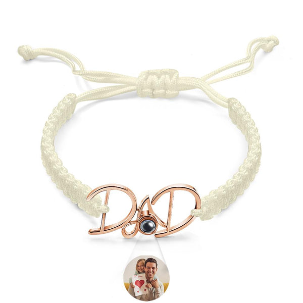 Custom Projection Bracelet Weave Gift for Dad - SantaSocks