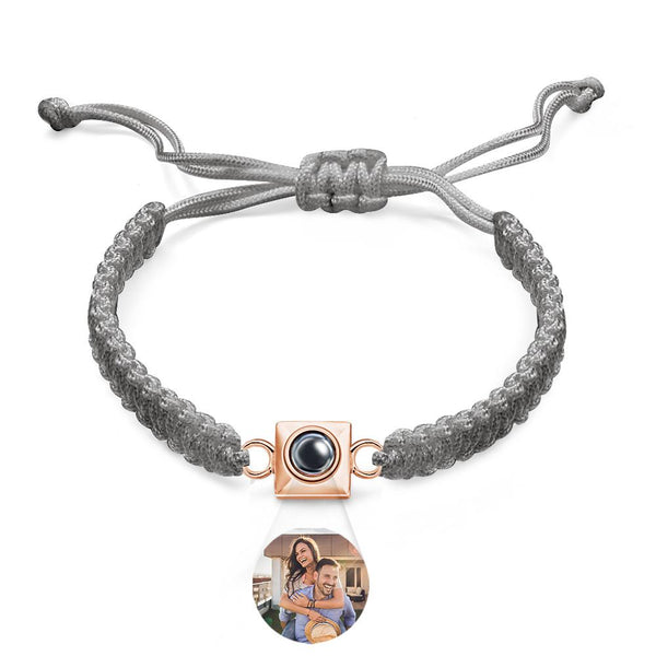 Custom Projection Bracelet Weave Fashion Gift for Men - SantaSocks