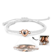 Personalized Picture Projection Bracelet with Heart Shaped Exquisite and Stylish Gift for Her - SantaSocks