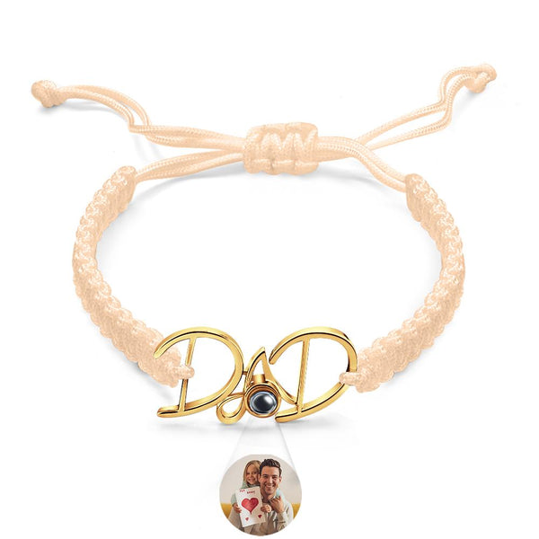 Custom Projection Bracelet Weave Gift for Dad - SantaSocks
