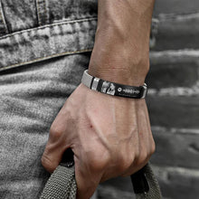 Custom Spotify Code Bracelet Photo And Engraved Stainless Steel Bracelet Best Gifts for Men Gift For Lover