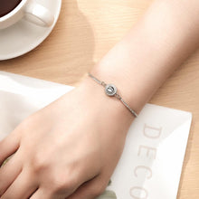 Personalized Photo Projection Bracelet Round Zircon Adjustable Bracelet Valentine's Day Gift - SantaSocks
