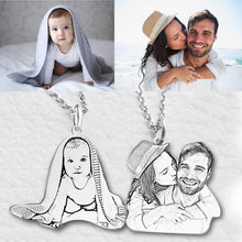 Customized Photo Tag Necklace Stainless Steel Necklace