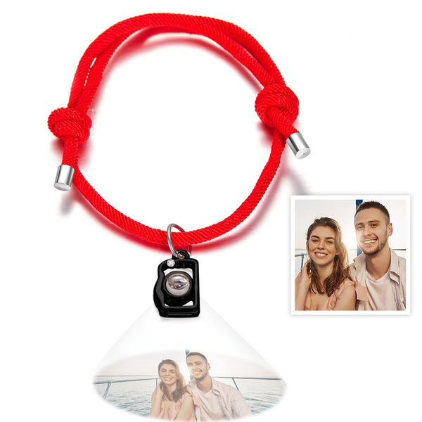 Custom Projection Photo Bracelet Creative Camera Couple Gifts - SantaSocks