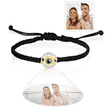 Custom Photo Projection Bracelet Sun Flower Fashion Couple Gifts - SantaSocks