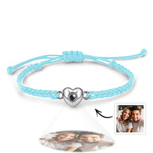 Personalized Picture Projection Bracelet with Heart Shaped Exquisite and Stylish Gift for Her - SantaSocks