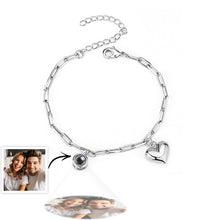 Personalized Photo Projection Bracelet with Heart Creative Gift - SantaSocks