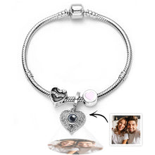 Personalized Picture Projection Bracelet with Cute Ornaments Best Gift for Her - SantaSocks