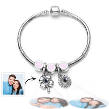 Personalized Picture Projection Bracelet with Mini Ornaments Creative Gift for Favourite Person - SantaSocks