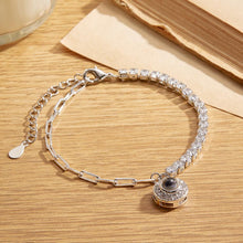Personalized Projection Bracelet Round Pendant Design Chain Gift - SantaSocks