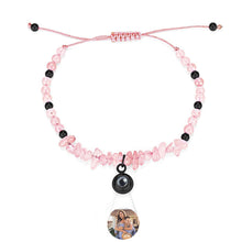 Personalized Picture Projection Bracelet With Colorful Stone Chain Unique Christmas Gift For Friends