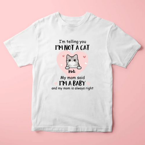 Custom Cat T-shirt Personalized Gifts for Cat Owner