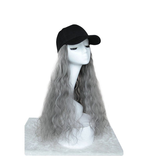 Creative Wig with Hat One-piece Multi-color Curly Hair Exquisite Gift