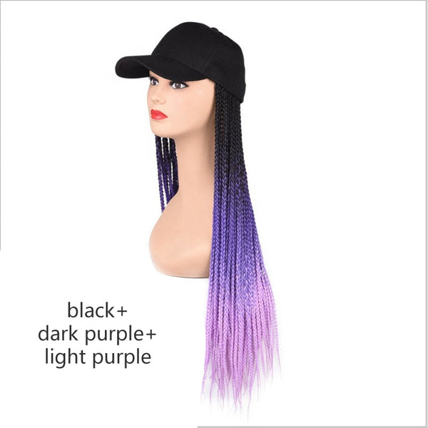 Hooded Wig Multicolor Gradient Twist Braid Creative Modeling Gift