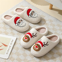 Christmas Gingerbread Man Slippers Santa Claus Shoes Home Cotton Slippers