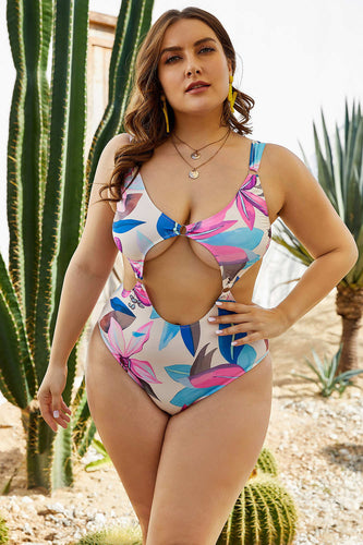 One Piece Swimsuit High Waist Bikini Beach Spa Resort Plus Size Swimsuit