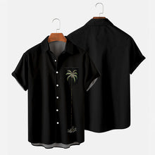 Men's Vintage Coconut Tree Hawaiian Shirts Casual Vintage Hawaiian Shirt for Men
