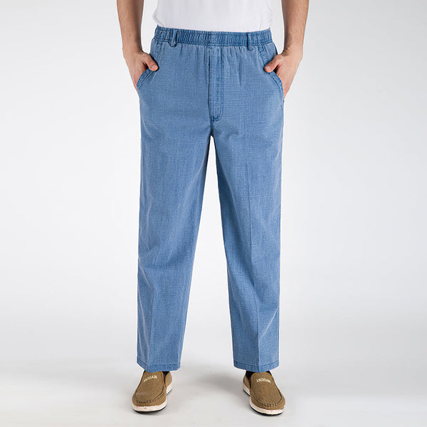 Men's Thin Linen Pants Loose High Waist Casual Series Pants