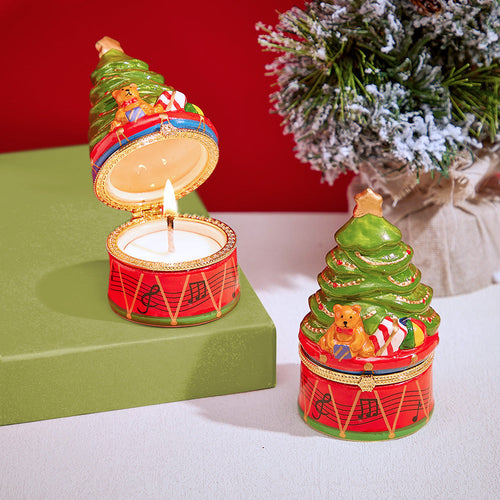 Ceramic Handmade Scented Candle Soy Wax Candle Christmas Gift - Christmas Tree