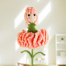 Carnation Fairy Crochet Doll Flower Handmade Knitted Flower Gift for Lover