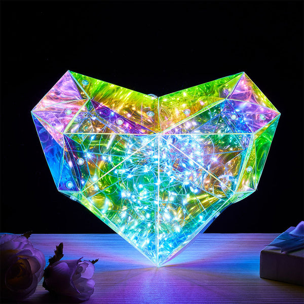 Galaxy Led Heart Light Glowing Galaxy Love Valentine's Day Gift